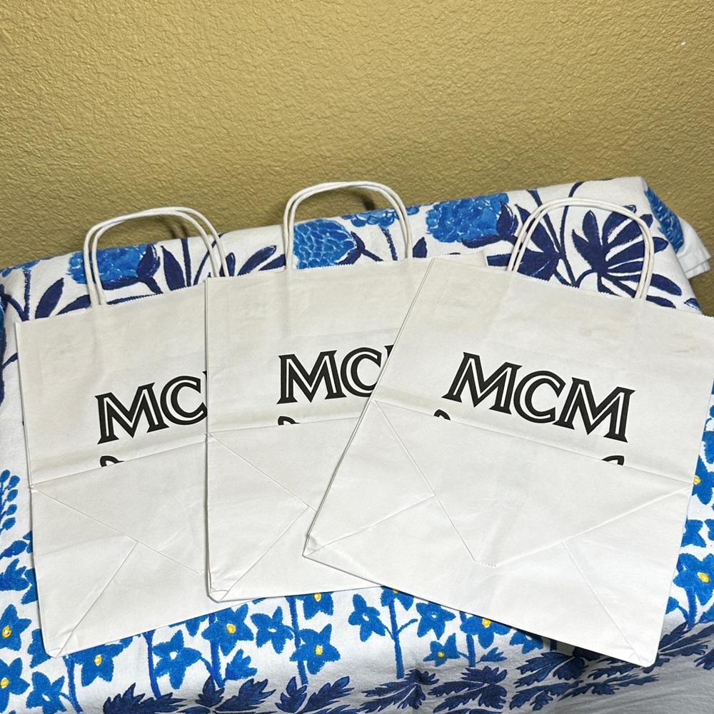 MCM White Paper Bags Bundle